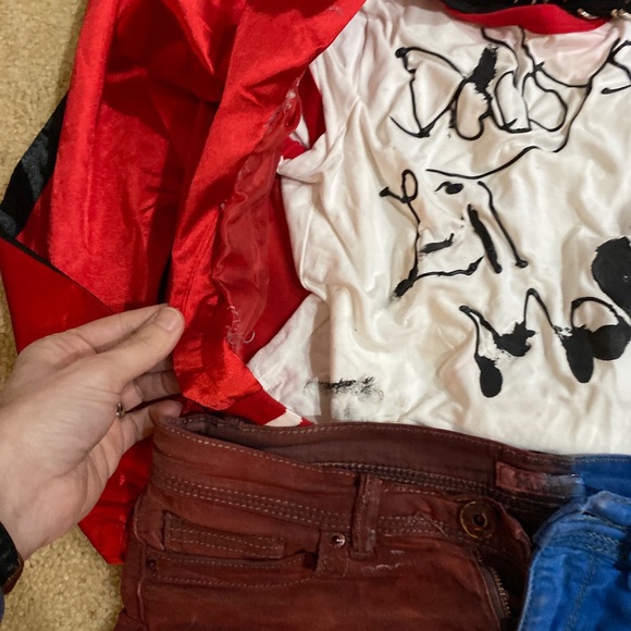 Harley Quinn homemade costume includes all pieces in picture size small - Picture 1 of 4